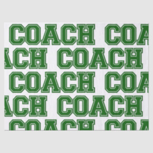 Papier Mousseline Couleurs de l'école COACH Varsity Lettres-vert-bla
