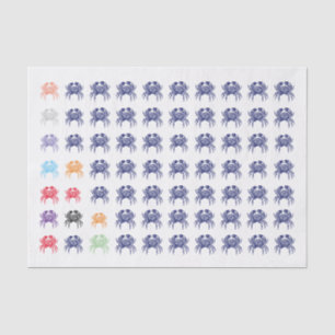 Papier Mousseline Couleurs DIY Vintage Crabe #1 Dessin - Multi Coule