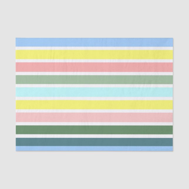 Papier Mousseline Couleurs en bande des Bermudes (Recto)