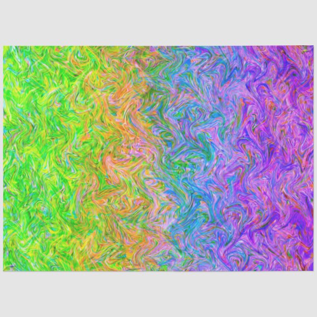 Papier Mousseline Couleurs fluides du papier de tissus (Recto)