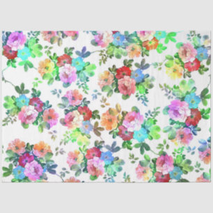 Papier Mousseline Couleurs mignonnes girly peindre rose fleurs flora