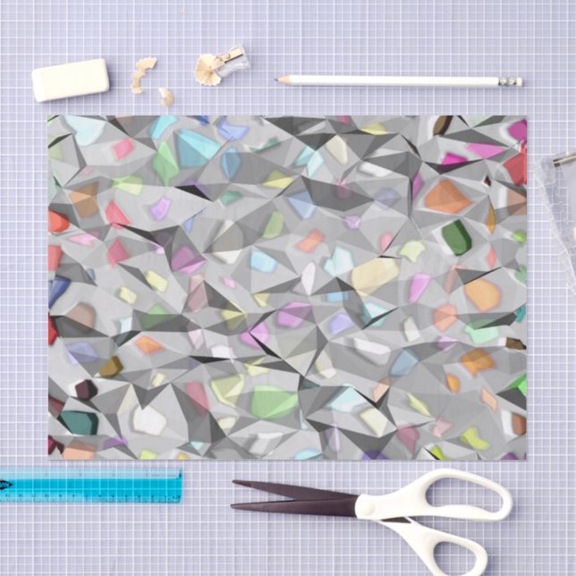 Papier Mousseline Couleurs Papier de tissu Crevé (Artisanat)