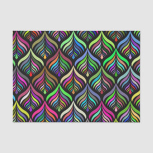 Papier Mousseline Couleurs pliantes Abstrait arc-en-ciel