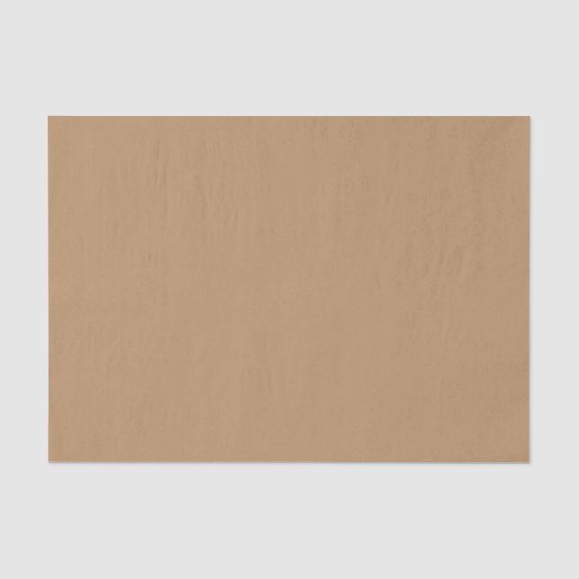 Papier Mousseline Couleurs Tendance - Beige Chaud - Solide (Recto)