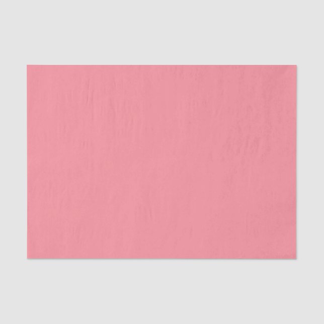 Papier Mousseline Couleurs tendance - Couleur rose pastèque - Solide (Recto)