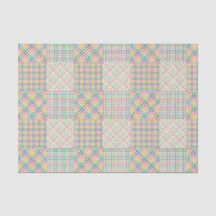 Papier Mousseline Couleurs vives Plaid Madras