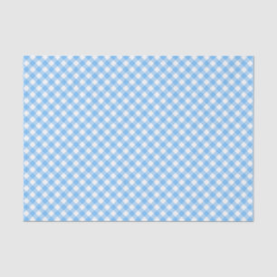Papier Mousseline Country Chic Pastel Bébé En vichy Bleu