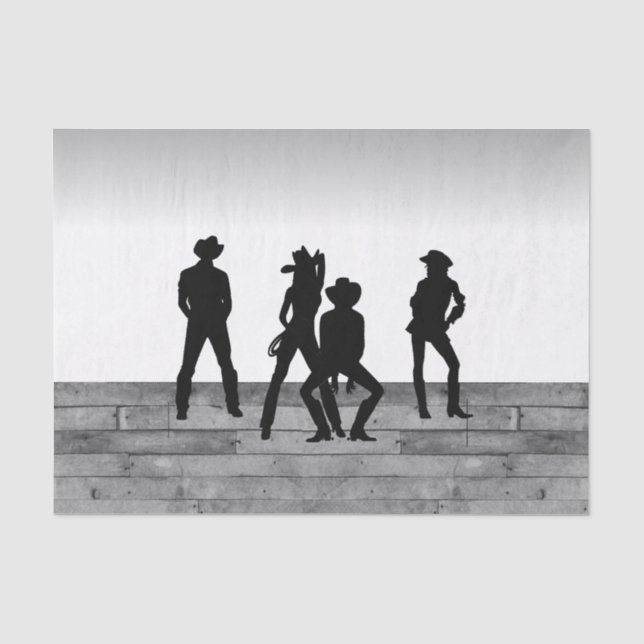Papier Mousseline Country Western Fun (Recto)
