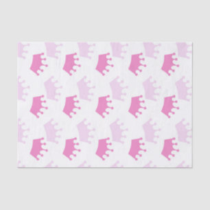 Papier Mousseline Couronne Royale Rose Fée Baby Shower Princesse