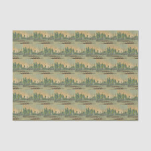 Papier Mousseline Course de Rames de Barque de Course Vintage Rowers