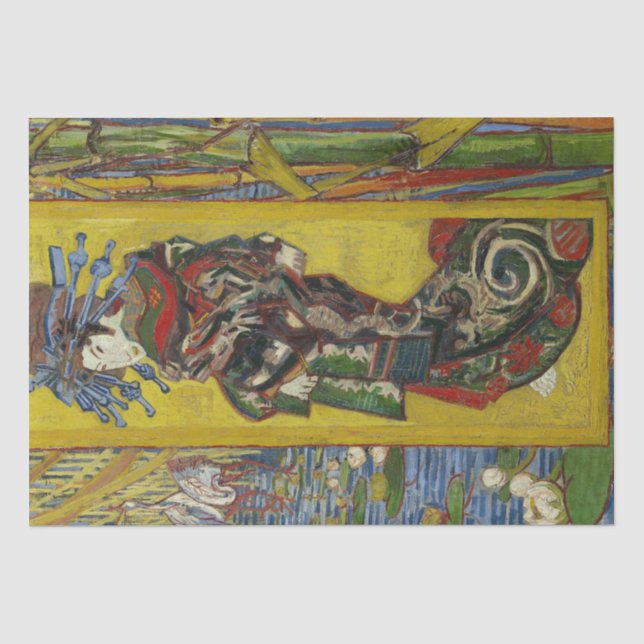 Papier Mousseline Courtisane après Eisen par Vincent van Gogh (Recto)