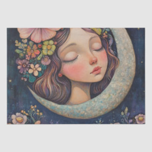 Papier Mousseline Couvercle et lune de croissant