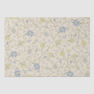 Papier Mousseline Cowboy Baby shower Pays Western Blue Boy