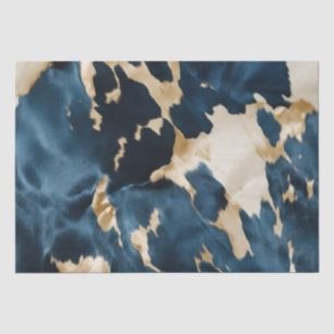 Papier Mousseline Cowboy Cowgirl Western Blue Cream Gold Cowboy
