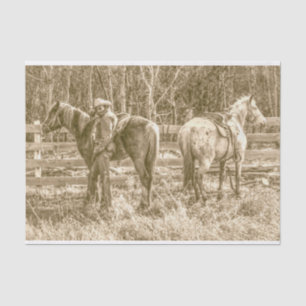 Papier Mousseline Cowboy de l'Alberta