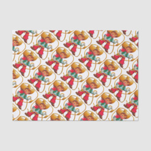 Papier Mousseline Cowboy Retro Boy Child Cute Western