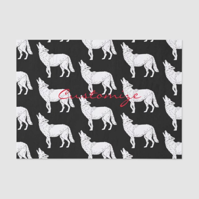 Papier Mousseline Coyote Howling Thunder_Cove (Recto)