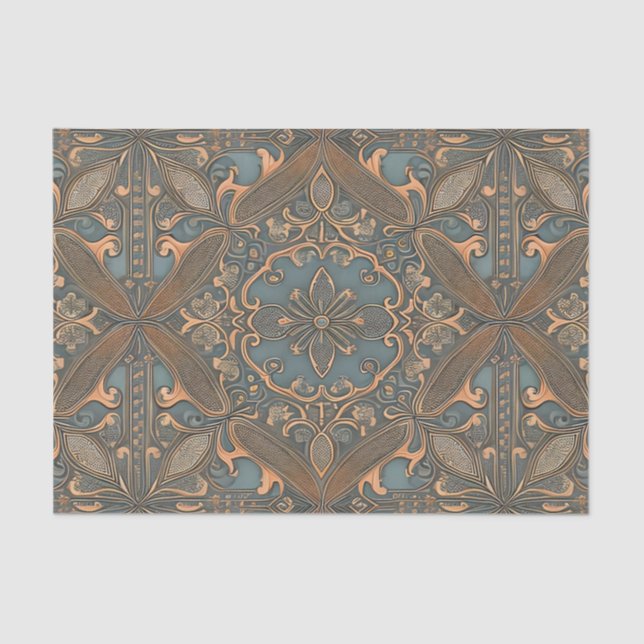 Papier Mousseline Cozy old pattern (Recto)