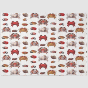 Papier Mousseline Crabes et vaches de crabe vintages