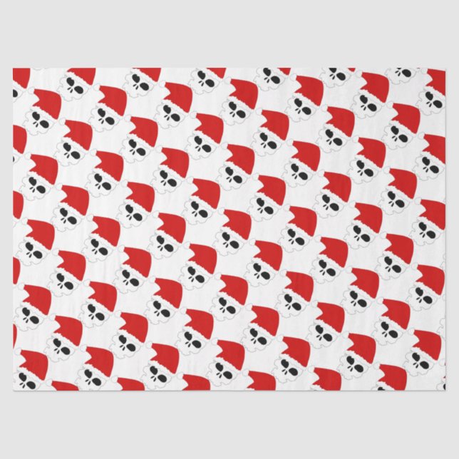 Papier Mousseline Crânes de Noël (Recto)