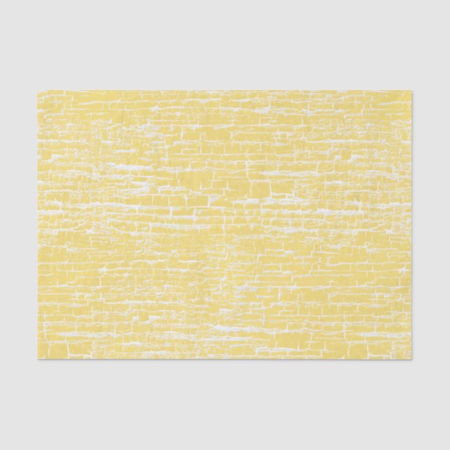 Papier Mousseline Craquement jaune en pastel (Recto)