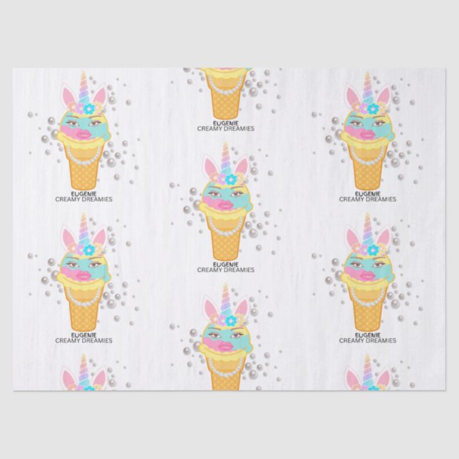Papier Mousseline Creamy Dreamies Tissue Paper (Recto)