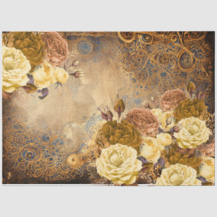 Papier Mousseline Créer Avec L'OFDT- Fleurs De Découpage-Steampunk