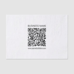 Papier Mousseline Créer un code QR d'entreprise Texte instantané et