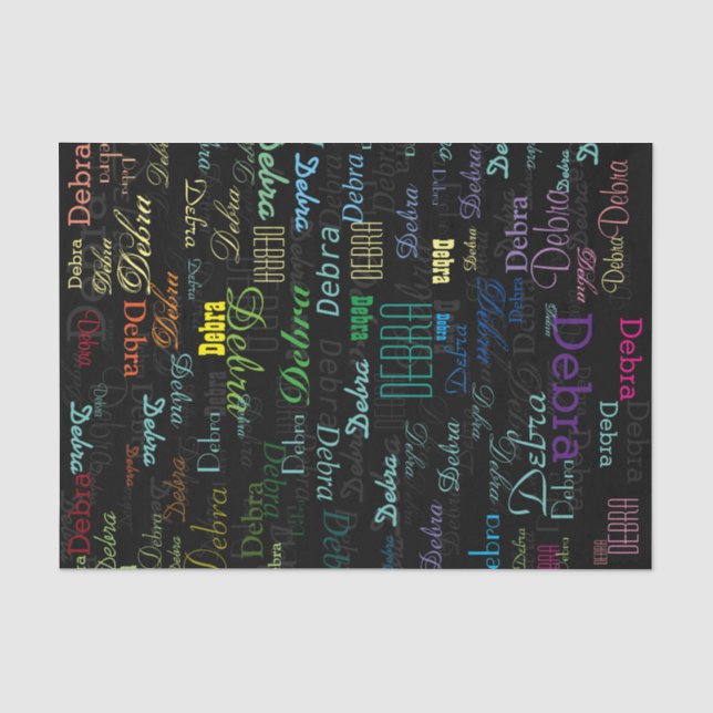 Papier Mousseline créer un personnalisation et une couleur (Recto)