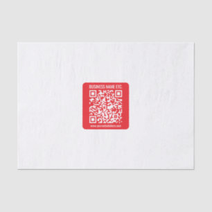 Papier Mousseline Créez instantanément votre propre code QR   Rouge 