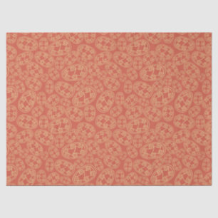 Papier Mousseline Crème de boucliers tribaux égyptiens rouillés Roug