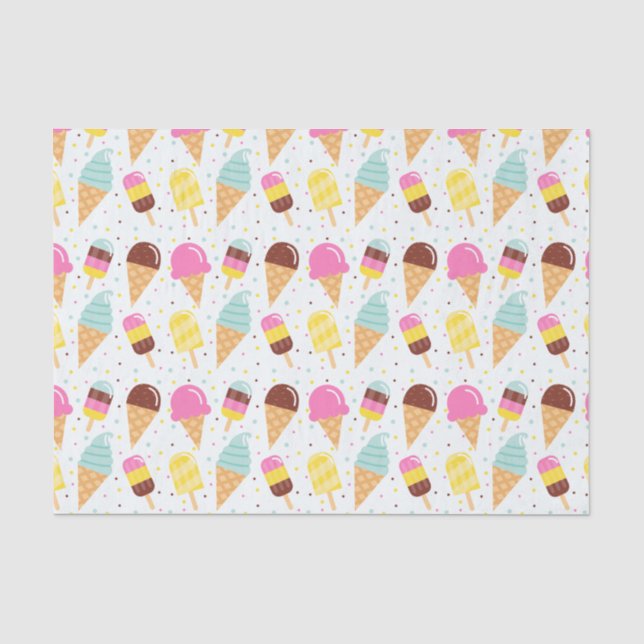 Papier Mousseline Crème de glace et papier de tissus populaires (Recto)