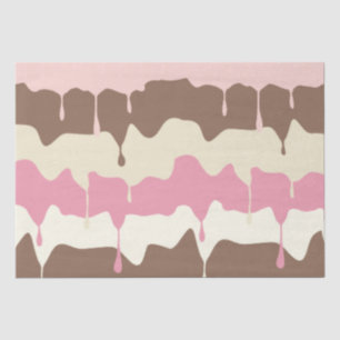 Papier Mousseline Crème glacée napolitain de égouttement