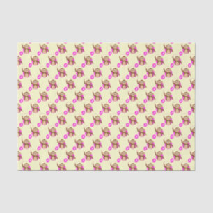 Papier Mousseline Crème rose moine de 2 ans