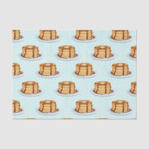 Papier Mousseline Crêpes avec sirop d'érable et Motif Polkadot