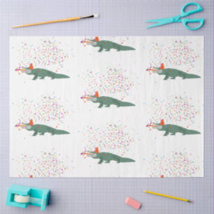 Papier Mousseline Crocodile d'alligator - Animaux ayant une fête
