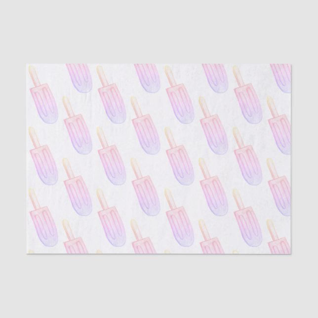 Papier Mousseline Croquis rose et violet (Recto)