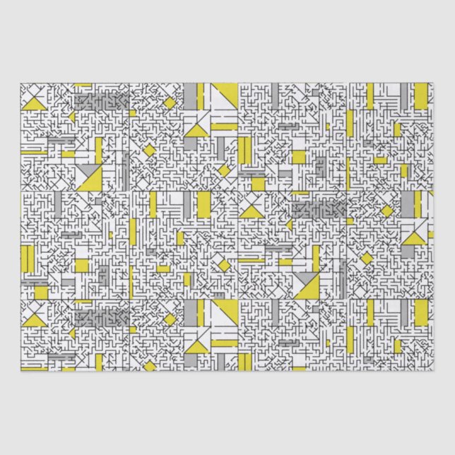 Papier Mousseline Cubism Maze (Recto)