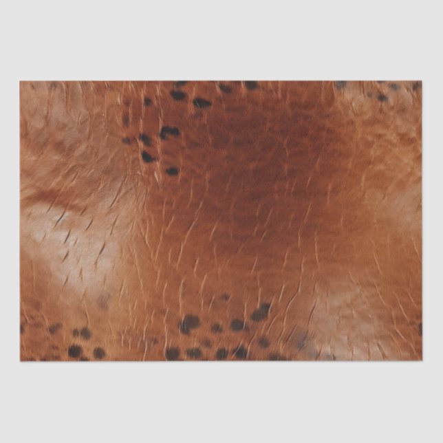 Papier Mousseline Cuir Brown Faux (Recto)