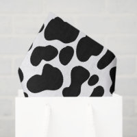 Cuir de vache noir et blanc à motif