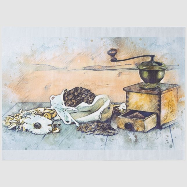 Papier Mousseline Cuisine de broyeur de café 20x30 Découpage (Recto)