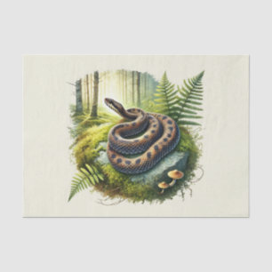 Papier Mousseline Cuisine des animaux des bois découpage serpent