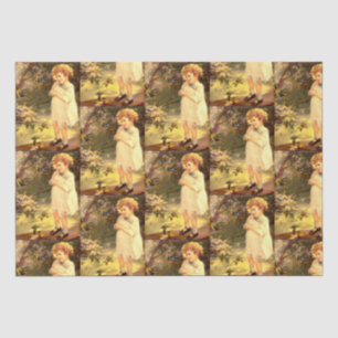 Papier Mousseline Cuisine victorienne avec oiseaux