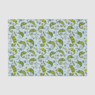 Papier Mousseline Cuisinière Chameleon Reptile Joli Lézard