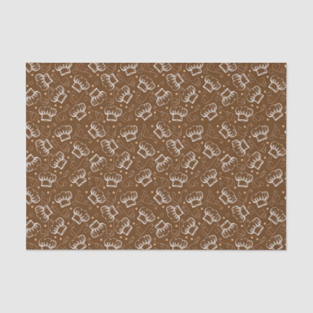 Papier Mousseline Cuisson du motif avec le casquette de chef (Recto)
