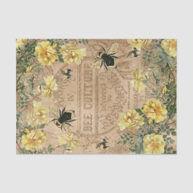 Papier Mousseline Culture des abeilles (Recto)