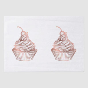 Papier Mousseline Cupcake Cakes & Sweets Home Bakery Rustic Vintage