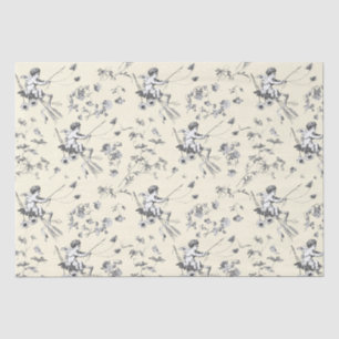 Papier Mousseline Cupid Angel Cupid Beige Floral Toile