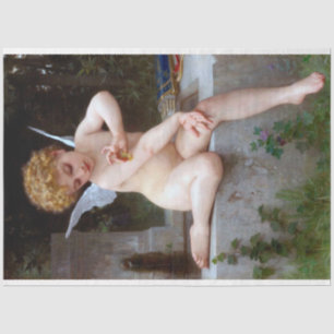 Papier Mousseline Cupidon à papillon, Bouguereau