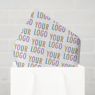 Papier Mousseline Custom Tissue Paper with Logo Online USA White